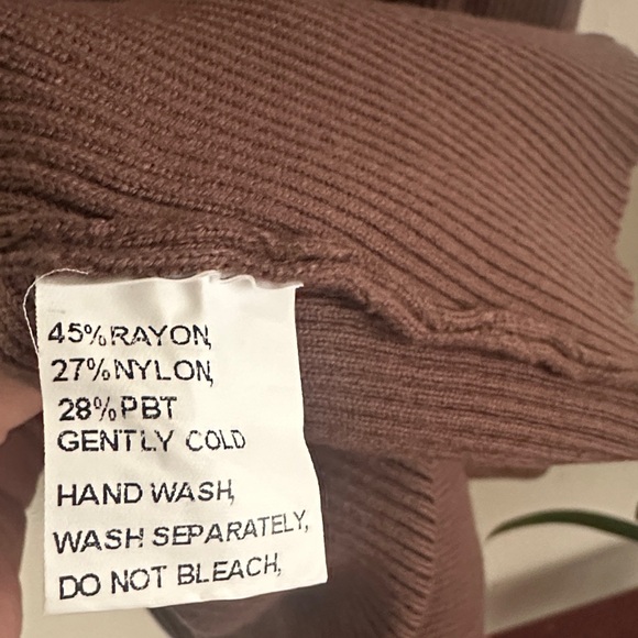 Bae the Label Elegant Brown Maternity Dress, Sleeveless - Picture 6 of 6